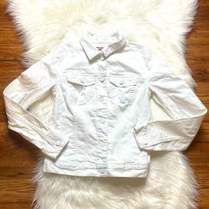 Tommy Hilfiger Women’s White Button Down Denim Jacket Size XS